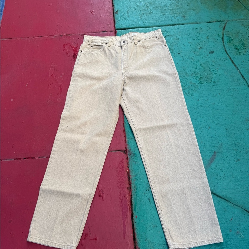 1997 Levi’s 550 Relaxed Fit Jeans Made in USA Light Wash Vintage Denim 38x32 - Picture 2 of 6